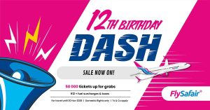 FlySafair’s 12th Birthday Sale lands today with flight deals on offer