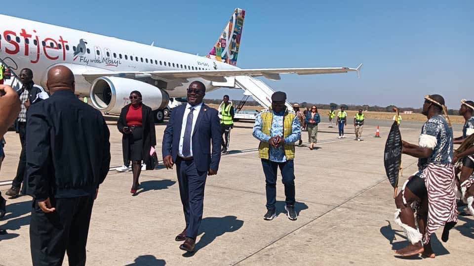 Fastjet Zimbabwe Airbus A320 arrival in Victoria Falls, expand country’s airlift capacity and regional connectivity